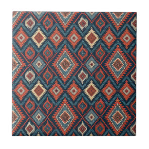 Carreau Conception de textile géométrique de la tribu du d