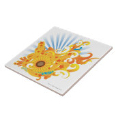 Carreau Conception de tournesol (Côté)