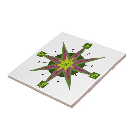 Carreau Conception de travers par boussole (Côté)