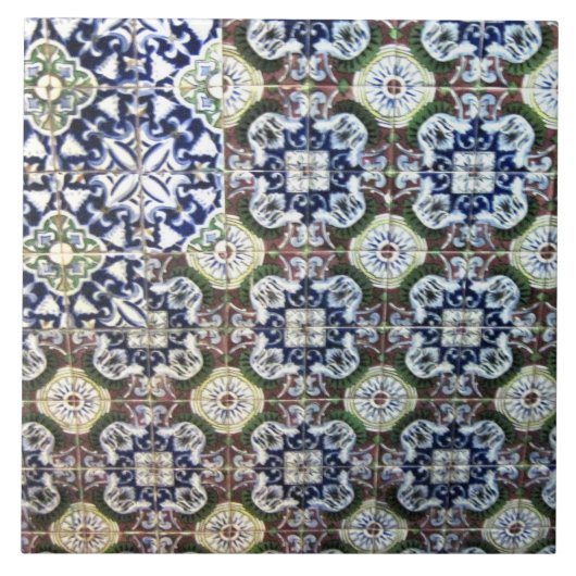 Carreau Conception de tuile de Talavera de Mexicain (Devant)