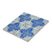 Carreau Conception de tuile découpée par main peinte dans (Côté)