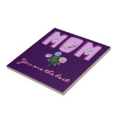 Carreau Conception de typographie de maman personnalisée, (Côté)