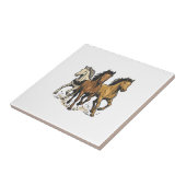 Carreau Conception de vecteur d'art de chevaux de course v (Côté)
