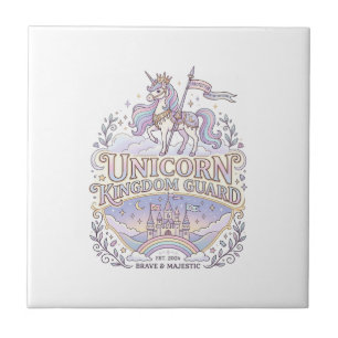 Carreau Conception de vecteur de cadeau de licorne de Wand