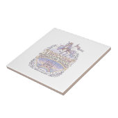 Carreau Conception de vecteur de cadeau de licorne de Wand (Côté)