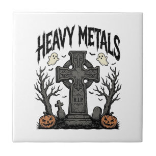 Carreau Conception de vecteur de cimetière d'Halloween de