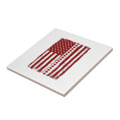Carreau Conception de vecteur de drapeau américain à rayur (Côté)