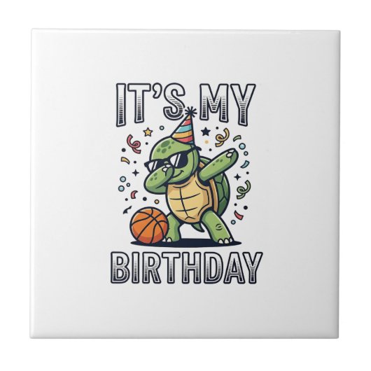 Carreau Conception de vecteur de fête d'anniversaire de ba (Devant)