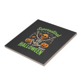 Carreau Conception de vecteur de Halloween de squelette su (Côté)