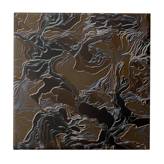 Carreau Conception d'effet camouflage marron (Devant)