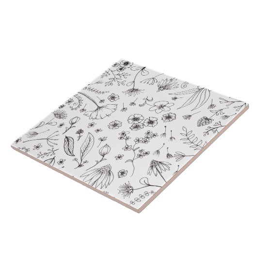 Carreau Conception des Motifs de fleurs (Côté)