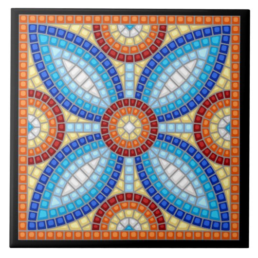 Carreau Conception d'image mosaïque (Devant)
