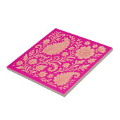 Carreau conception d'impression de paisley india (Côté)