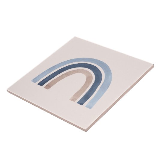 Carreau Conception du Boho bleu et arc-en-ciel de pêche (Côté)