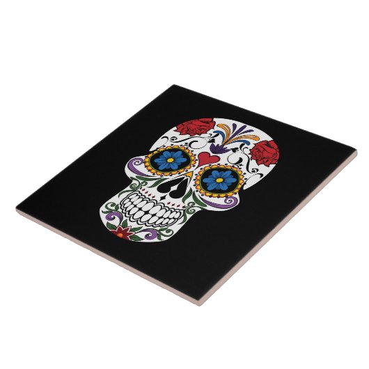 Carreau Conception du crâne peint (Côté)