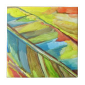 Carreau Conception feuille Abstraite (Devant)