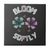 Carreau Conception florale de printemps Bloom Softly Paste (Devant)