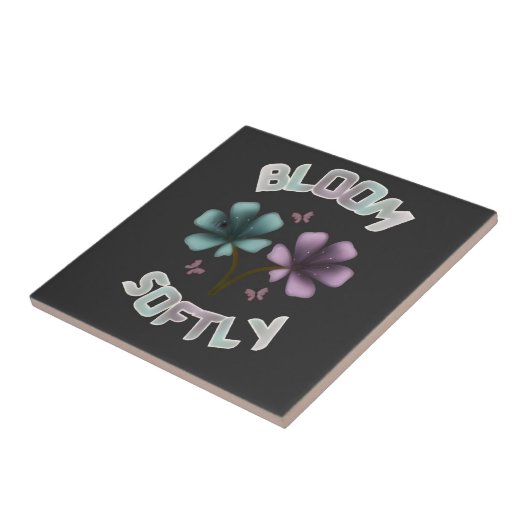 Carreau Conception florale de printemps Bloom Softly Paste (Côté)