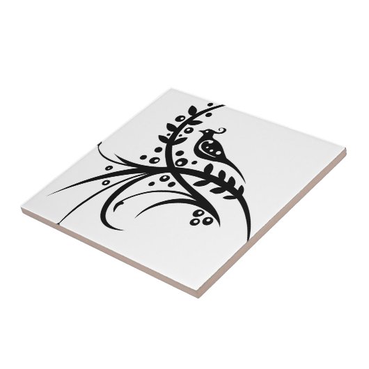 Carreau Conception florale de remous de Chinois (Côté)