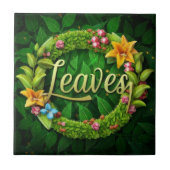 Carreau Conception florale inspirée du jardin (Devant)