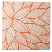 Carreau Conception florale orange (Devant)