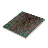 Carreau Conception fractale de la plumes de faisan (Côté)