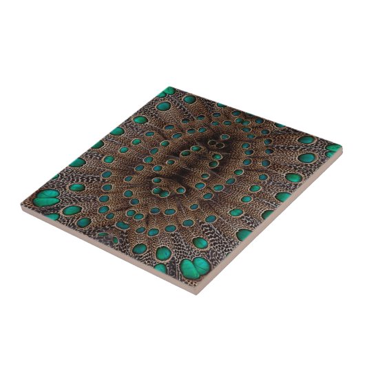 Carreau Conception fractale de la plumes de faisan (Côté)