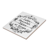 Carreau Conception française vintage de chocolat de (Côté)