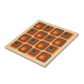 Carreau Conception géométrique du style rétro de la mi-ann (Côté)