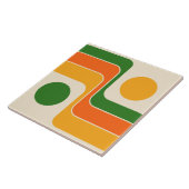 Carreau Conception géométrique du style rétro de la mi-ann (Côté)