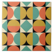 Carreau Conception géométrique moderne du milieu du siècle (Devant)