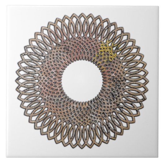 Carreau Conception géométrique spirale (Devant)