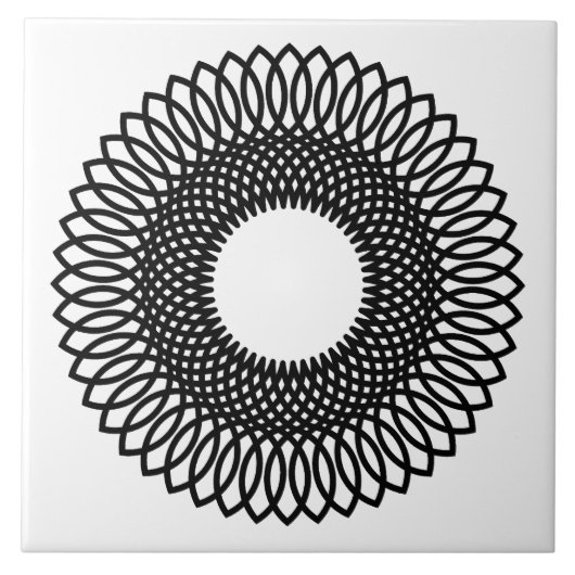 Carreau Conception géométrique spirale (Devant)