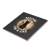 Carreau Conception graphique de chat Meow Halloween_1 (Côté)