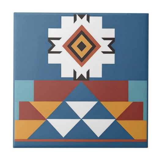Carreau Conception inspirée par les tribus amérindiennes (Devant)