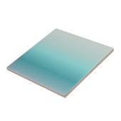 Carreau Conception minimale de dégradé d'aquamarine (Côté)