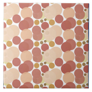 Carreau Conception minimaliste de bulle rouge rose ronde m