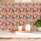 Carreau Conception moderne de terrazzo avec des tons terre