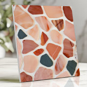 Carreau Conception moderne de terrazzo avec des tons terre