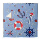 Carreau Conception nautique de patchwork (Devant)