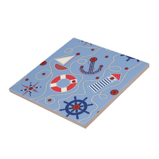 Carreau Conception nautique de patchwork (Côté)