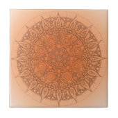 Carreau Conception orientale assez orange (Devant)