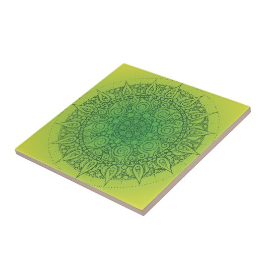 Carreau Conception orientale assez verte (Côté)