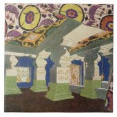 Carreau Conception orientale de paysage (litho de couleur) (Devant)