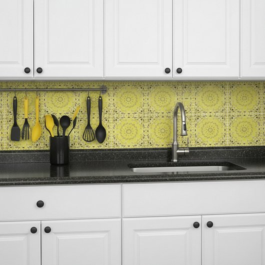 Carreau Conception orientale jaune