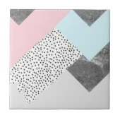 Carreau Conception pointillée par marbre en pastel de (Devant)