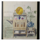 Carreau Conception pour un buffet, c.1860s-70s (la semaine (Devant)