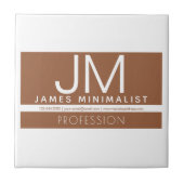 Carreau Conception professionnelle moderne et minimale | B (Devant)