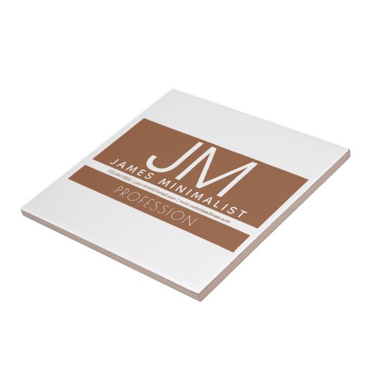 Carreau Conception professionnelle moderne et minimale | B (Côté)