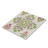 Carreau Conception rose de papier peint de motif, imprimée (Côté)